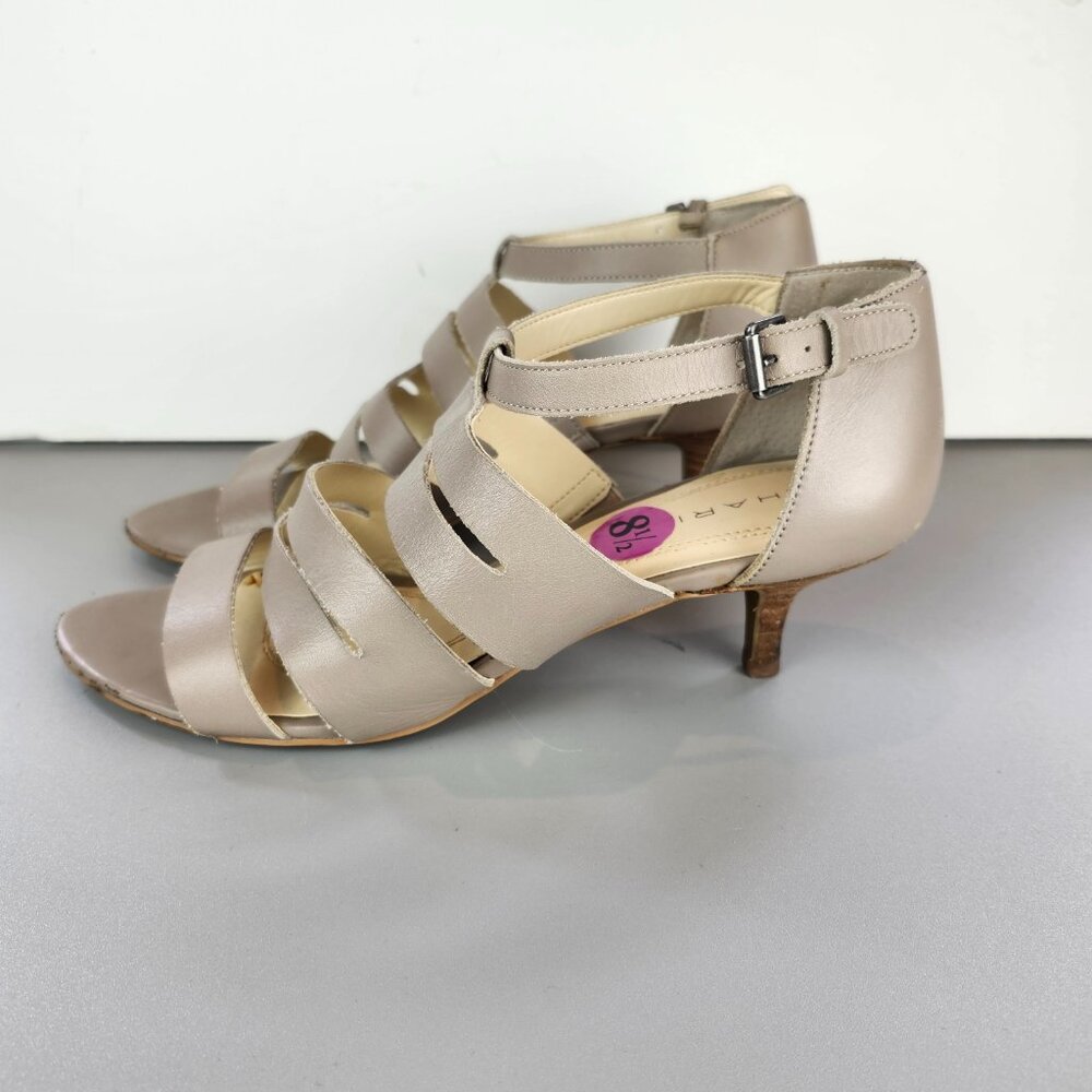 Tahari "Dana" Leather Sandals/Strappy Shoes Size 8.5